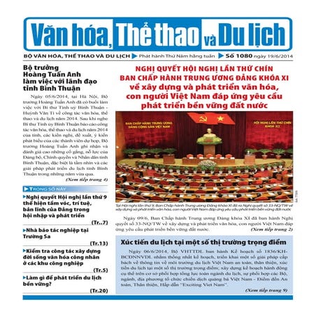 Toàn cảnh văn hóa, Thể thao và Du lịch - Số 1080 - vanhien.vn