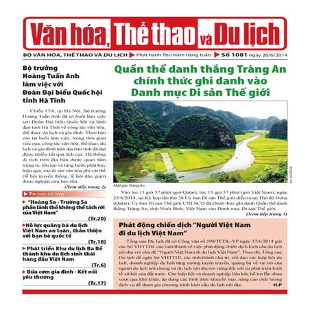 Toàn cảnh văn hóa, Thể thao và Du lịch - Số 1081 - vanhien.vn