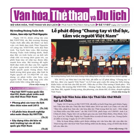 Toàn cảm văn hóa, thể thao và du lịch - Số 1107