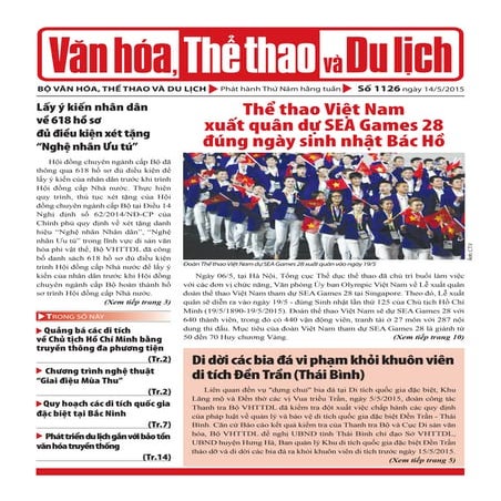 Toàn cảnh văn hóa, thể thao và du lịch - Số 1126 -vanhien.vn