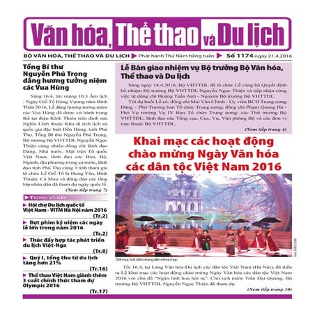 Toàn cảnh văn hóa, thể thao, du lịch - Số 1174 - vanhien.vn
