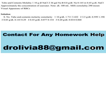 Tube and Contents Molality 1 10 g dl NaCl 2 36 gal Na B 0.8 gdl. Na .pdf