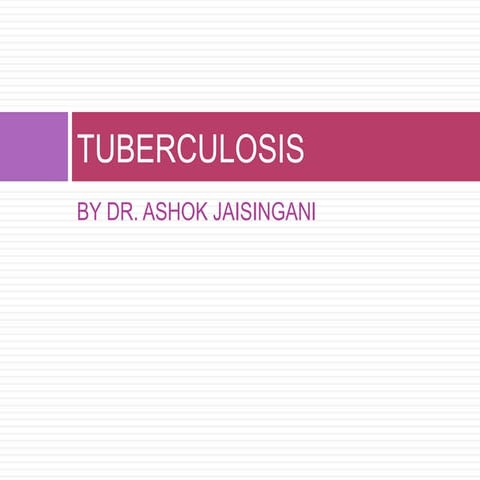Tuberculosis | PPT