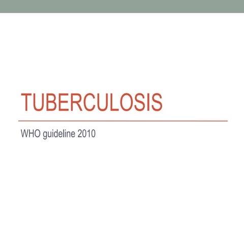 Tuberculosis