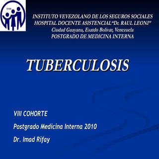 Tuberculosis  Fisiopatologia, Diagn...
