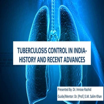Tuberculosis control in india