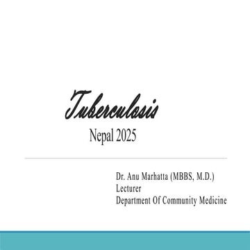 Tuberculosis Nepal 2025 National Plan.pptx
