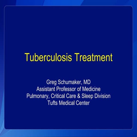 Tuberculosis Treatment Symposia - The CRUDEM Foundation