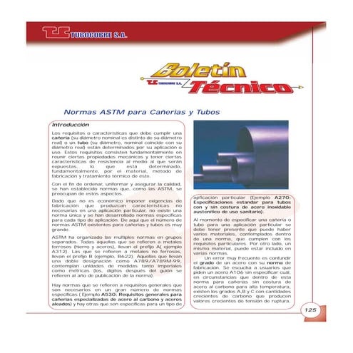 Tuberia n astm_caneria_tubo