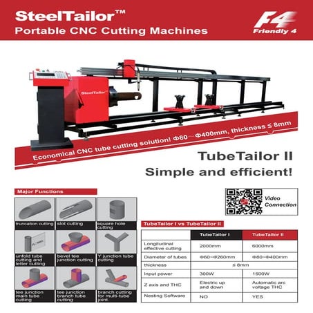 SteelTailor TuberTtailor II tube cutting machine | PDF