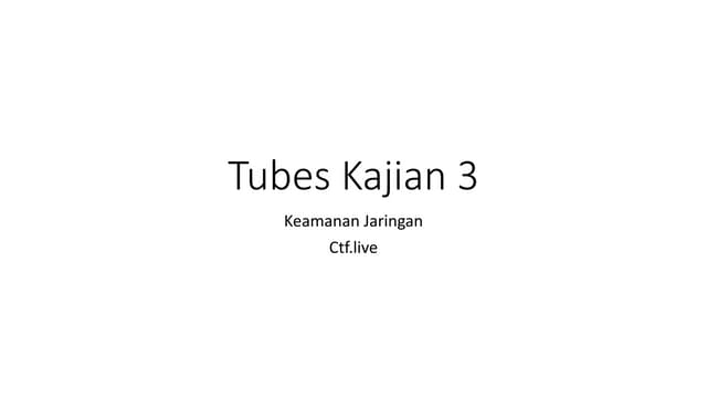 Tugas besar MK Keamanan Jaringan 