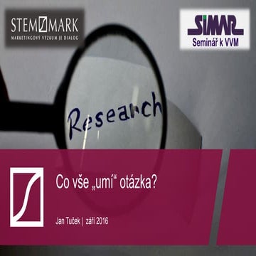 Co vše "umí" otázka