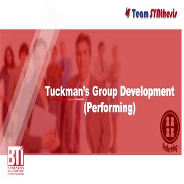 Tuckman's group development (Performing)