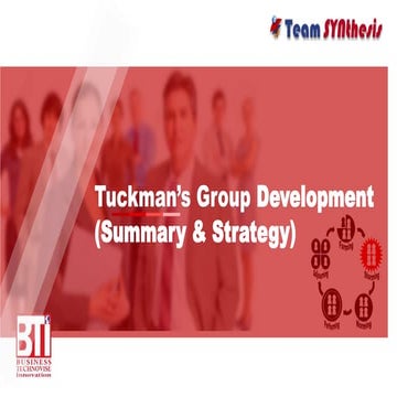 Tuckman's group development (Summary)