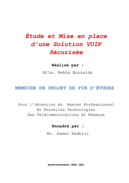 éTude et mise_en_place_d'une_solution_voip_sécurisée