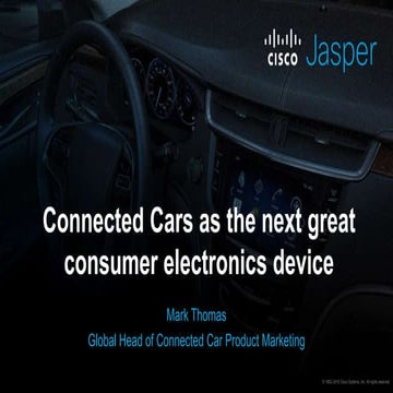 Connected Cars Are the Next Must Have Consumer Electronics Device