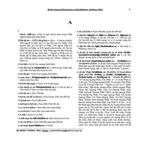 từ điển phật học đối chiếu việt anh 2 (thích minh thông)