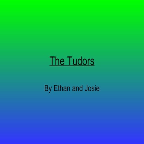 Tudor Powerpoint
