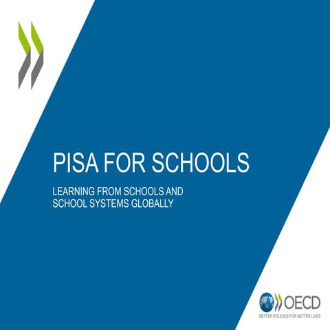 PISA para Centros Educativos: Learning from schools and school systems global...