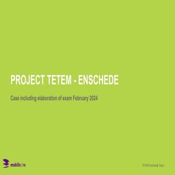 TU/e - Lecture Geotechnics - Case & Exam elaboration TETEM Enschede ...