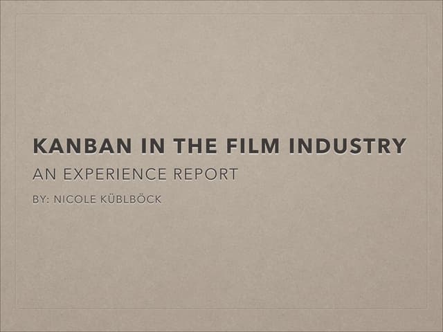 Nicole Küblböck: Kanban in the Film...