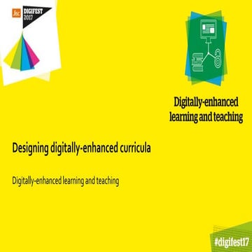 Designing digitally-enhanced curricula