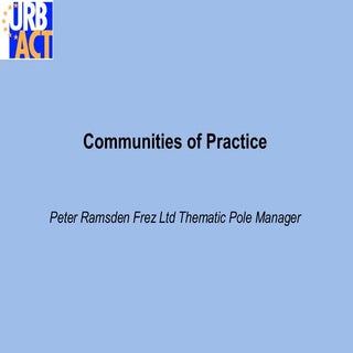 URBACT Communities of Practice