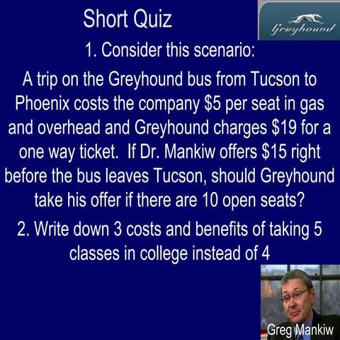 Tuesday marginal analysis