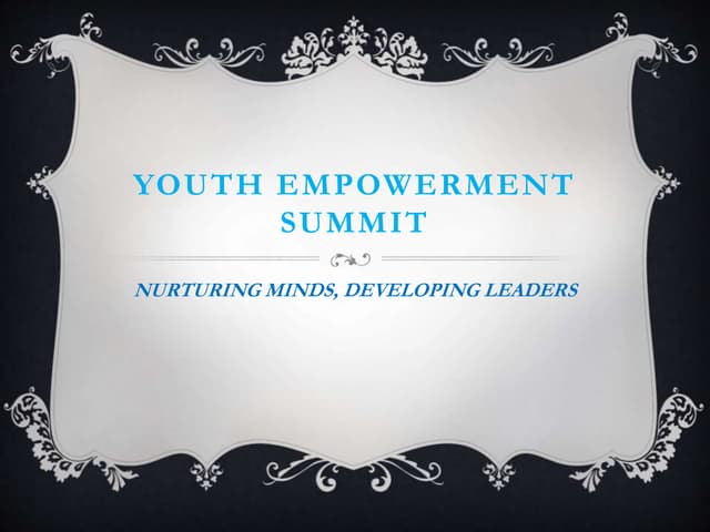 Youth empowerment: The Power of Mindset | PPTX