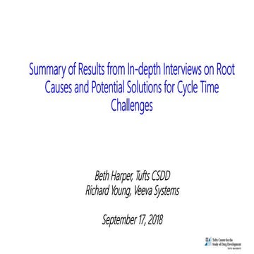 Tufts Research: Strategies from Data Management Leaders to Speed Clinical Trials