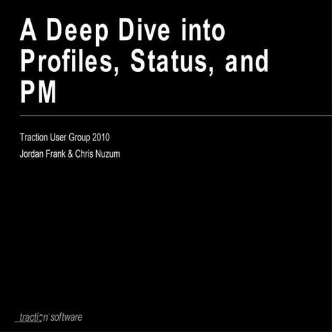 A Deep Dive into Profiles, Status, and PM