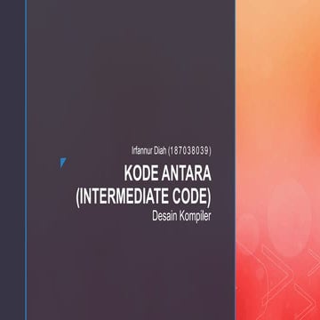 Desain Kompiler - Kode Antara