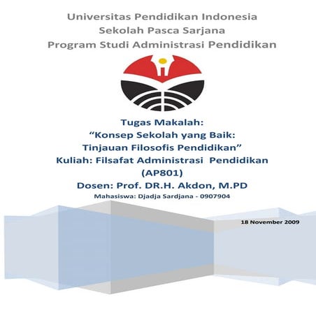 Konsep Sekolah yang Baik: Tinjauan Filosofis Pendidikan