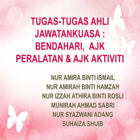 Tugas tugas ahli jawatankuasa