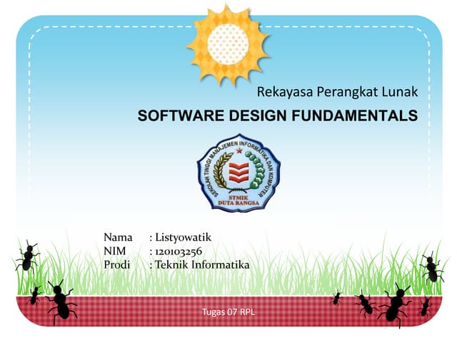 Rekayasa Perangkat Lunak software design fundamentals