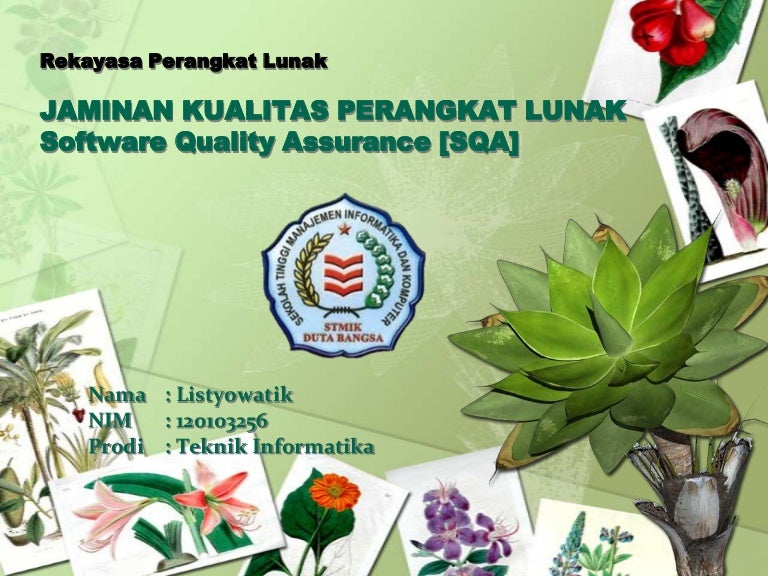 Rekayasa Perangkat Lunak Jaminan Kualitas Perangkat Lunak