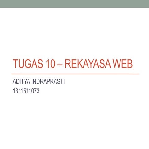 Tugas 10 – rekayasa web