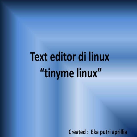 editor linux -> tugas 11