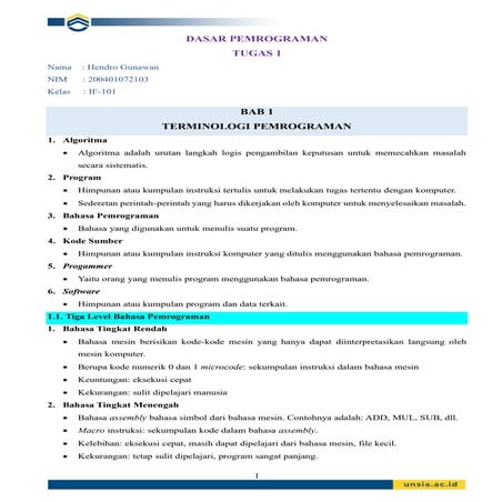 TUGAS1_DASAR_PEMROGRAMAN_HENDRO_GUNAWAN_200401072103_IF-101.pdf