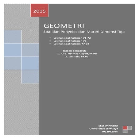 Soal dan Pembahasan Soal Geometri Olimpiade SMA