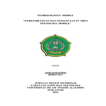 Pemrograman Aplikasi Mobile - 2 Pengantar Teknologi Mobile | PDF