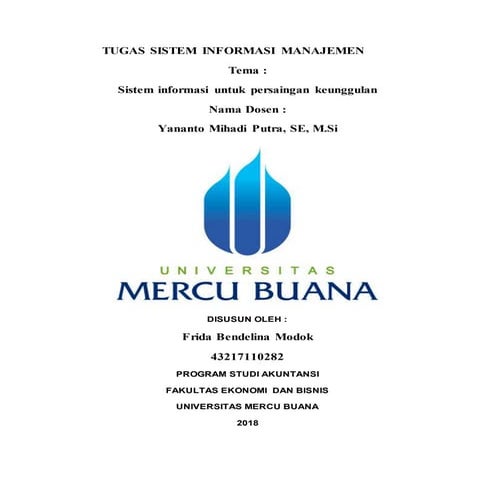 Tugas 2 sistem informasi manajemen