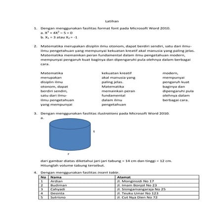 Tugas 2 soal praktek