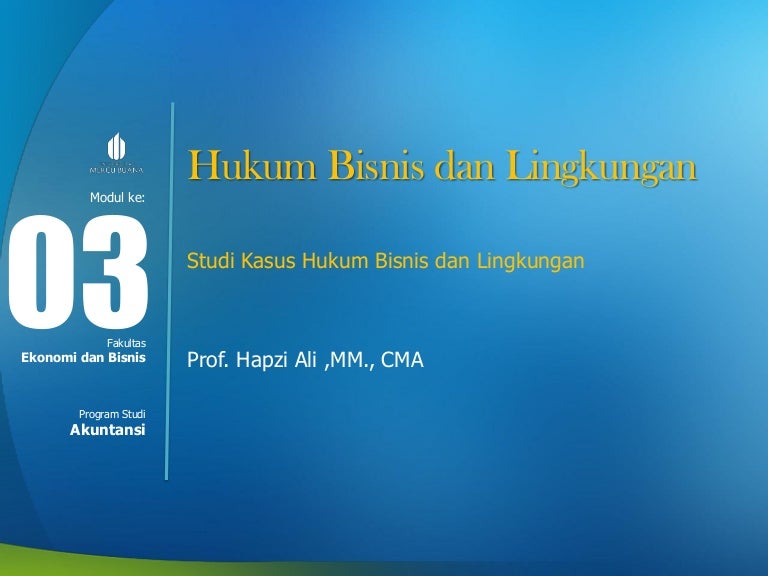 Materi Tentang Hukum Bisnis Dan Regulasi