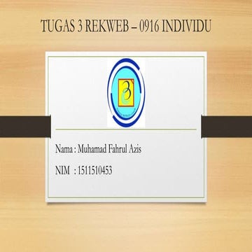 Tugas 3 rekweb – 0916 individu