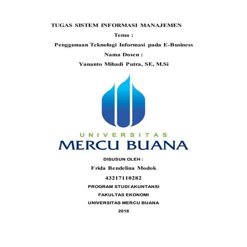 Tugas 3 sistem informasi manajemen