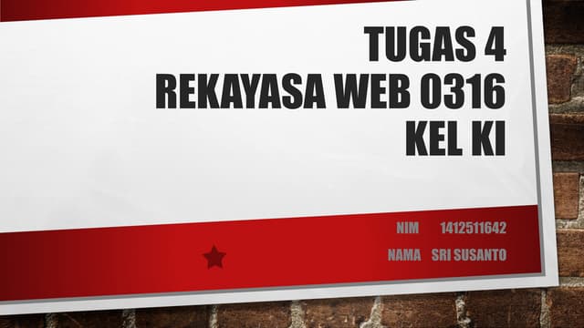 Tugas 4 rekayasaweb 1412511642 sri susanto