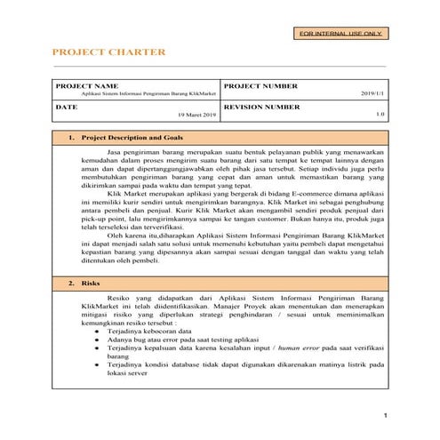 Tugas 5 project charter