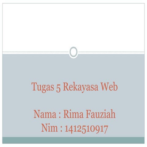 Tugas 5 rekayasa web