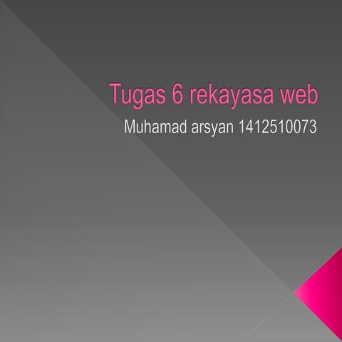 Tugas 6 rekayasa web
